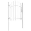 vidaXL Brama ogrodowa Woerden, stal, 1x1,25 m, biała