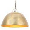 vidaXL Industrialna lampa wisząca, 25 W, mosiężna, okrągła, 41 cm, E27