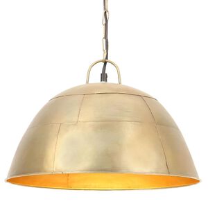 vidaXL Industrialna lampa wisząca, 25 W, mosiężna, okrągła, 41 cm, E27