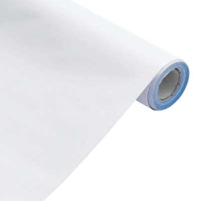 vidaXL Samoprzylepna okleina meblowa, matowa biel, 90x500 cm, PVC