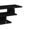 vidaXL Zestaw mebli RTV, czarny, materiał drewnopochodny