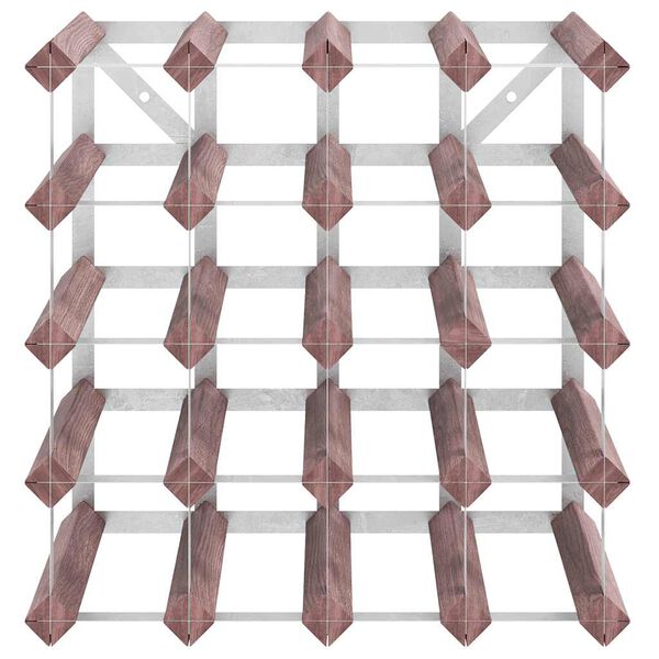 vidaXL Stojak na 20 butelek wina, brązowy, lite drewno sosnowe