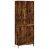 vidaXL Witrynka przydymiony dąb 69,5x34x180 cm materiał drewnopochodny