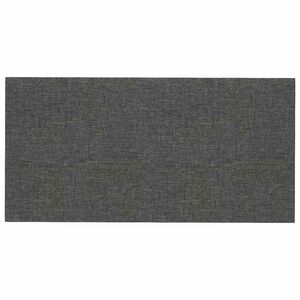 vidaXL Wejściowy zagł&oacute;wek 12 szt. 60 x 30 cm Ciemnoszary tkanina