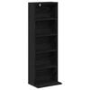 vidaXL Kabinet na płyty CD Czarny dąb 33 x 23,5 x 97,5 cm