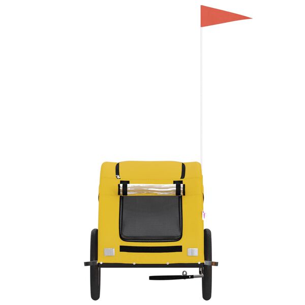 vidaXL Przyczepka rowerowa dla zwierząt, tkanina Oxford i żelazo