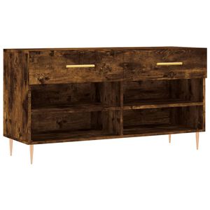 vidaXL Ławka z miejscem na buty, przydymiony dąb, 102x35x55 cm