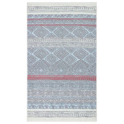 vidaXL Dywanik, różowo-niebieski, 160x230 cm, bawełniany