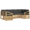 vidaXL Zestaw sofy narożnej 6 pcs Biały i antracyt 245 x 126,5 x 73 cm