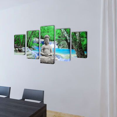 Zestaw obrazów Canvas 200 x 100 cm Budda