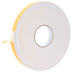 vidaXL Taśma samoprzylepna z pianki 10 szt. Biały 20mm x 10m Pianka CR