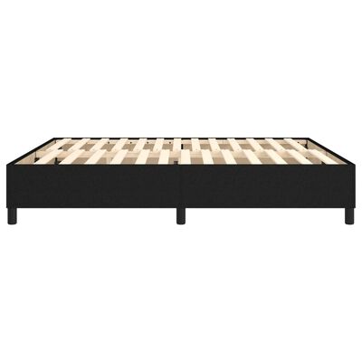 vidaXL Rama łóżka, czarna, 160 x 200 cm, obita tkaniną