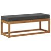 vidaXL Stoolbench na zewnątrz Naturalny i Antracytowy 115 x 43 x 45 cm