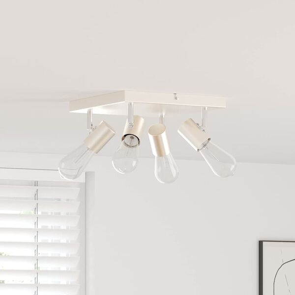 vidaXL Reflektor sufitowy Nikiel 26,5 x 26 x 11,5 cm Metal