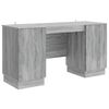 vidaXL Biurko Szary Sonoma 142,5 x 50 x 75 cm Drewno inżynieryjne