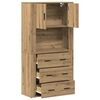vidaXL Highboard z szufladą Dąb rzemieślniczy 80 x 33 x 150 cm