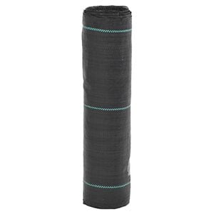 vidaXL Agrowł&oacute;knina antychwastowa, czarna, 0,5x10 m, PP
