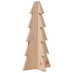 vidaXL Drewniana choinka do udekorowania, 49 cm, lite drewno sosnowe