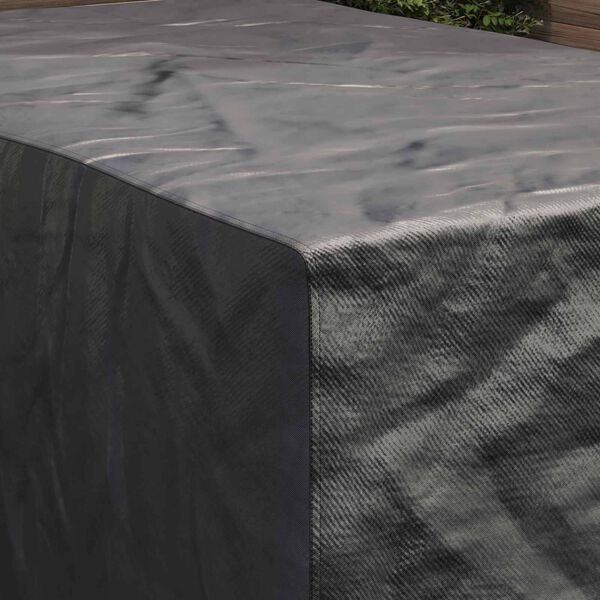 vidaXL Pokrowiec na meble Gładki Czarny 143 x 225 x 90 cm 420D