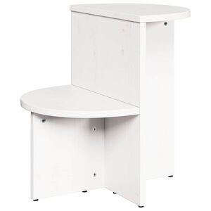 vidaXL Stolik kawowy Biały 50 x 40 x 50 cm Lite drewno sosnowe