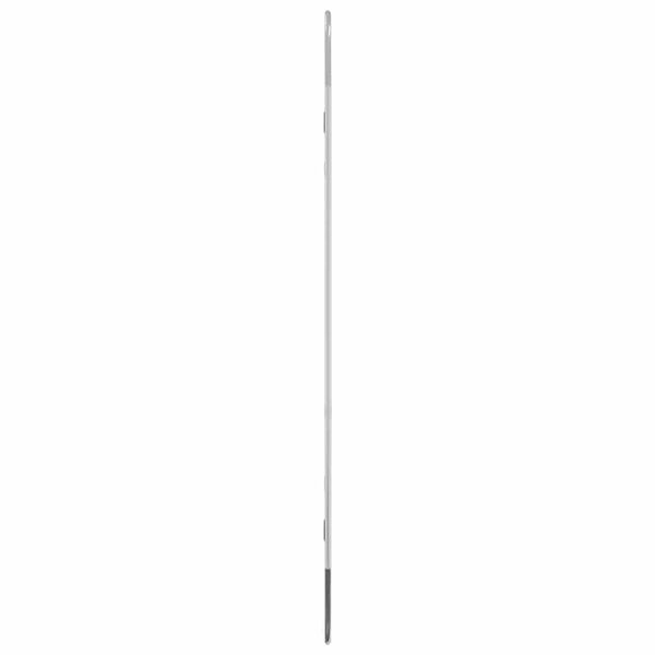 vidaXL Lustro ścienne, srebrne, 90x40 cm, owalne