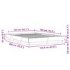 vidaXL Rama łóżka z LED, biała, 135x190 cm, materiał drewnopochodny