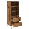 vidaXL Highboard Stare drewno 40 x 36 x 110 cm Materiał drewnopochodny
