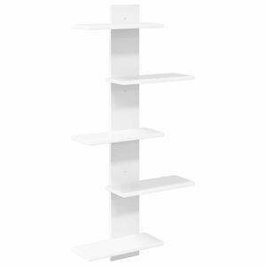 vidaXL P&oacute;łka wisząca Biały 48,5 x 15 x 101 cm Drewno inżynieryjne