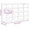 vidaXL Szafka na buty z p&oacute;łką Betonowy szary 103 x 30 x 67 cm