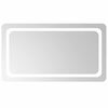 vidaXL Lustro łazienkowe LED przezroczysty 90 x 50 cm szkło hartowane