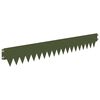 vidaXL Krawężnik do trawnika 50 pcs 103 x 15 cm metal Oliwkowy zielony