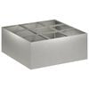 vidaXL Doniczka ogrodowa srebrny 100 x 100 x 30 cm Stal nierdzewna