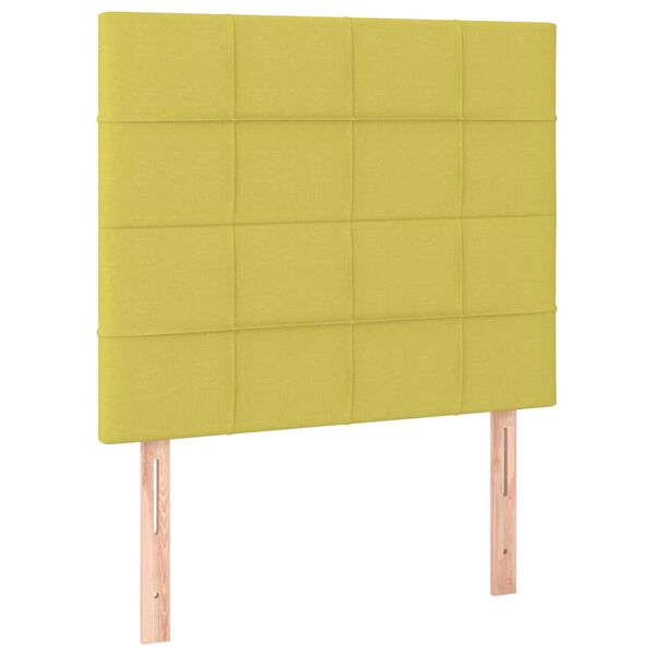 vidaXL Zagł&oacute;wek zielony 80x5x118/128 cm materiał