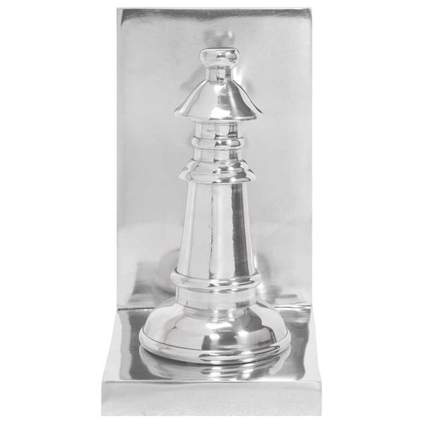 vidaXL Podp&oacute;rki do książek 2 pcs Srebrny 11 x 12 x 19,5 cm Aluminium