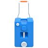 vidaXL Turystyczny pojemnik na wodę, na k&oacute;łkach, 25 L, niebieski