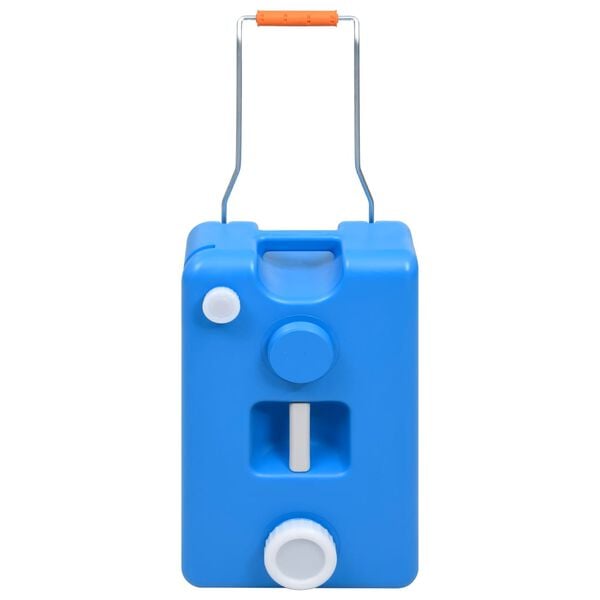 vidaXL Turystyczny pojemnik na wodę, na k&oacute;łkach, 25 L, niebieski