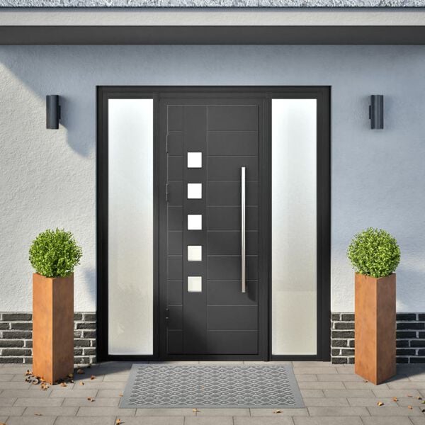 vidaXL Doniczki ogrodowe 2 szt. tr&oacute;jkątne 30x26x75 cm stal kortenowska