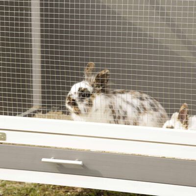 Kerbl Klatka Samy dla królika, plastikowa, 116x57x82 cm, szaro-biała