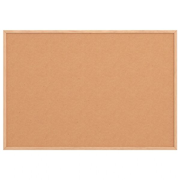vidaXL Tablica korkowa z ramą z litego drewna sosnowego 80x55 cm