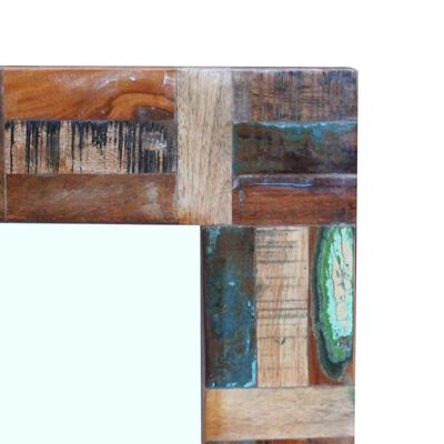 vidaXL Lustro z ramą z drewna odzyskanego, 80x50 cm