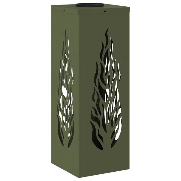 vidaXL Słoneczna LED lampa na ścieżkę 2 pcs Zielony oliwkowy