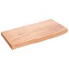 vidaXL Blat do łazienki, jasnobrązowy, 60x30x(2-4) cm, lite drewno
