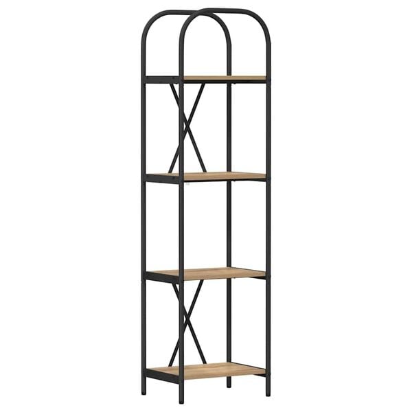 vidaXL P&oacute;łka na książki Dąb rzemieślniczy 40 x 30 x 146 cm