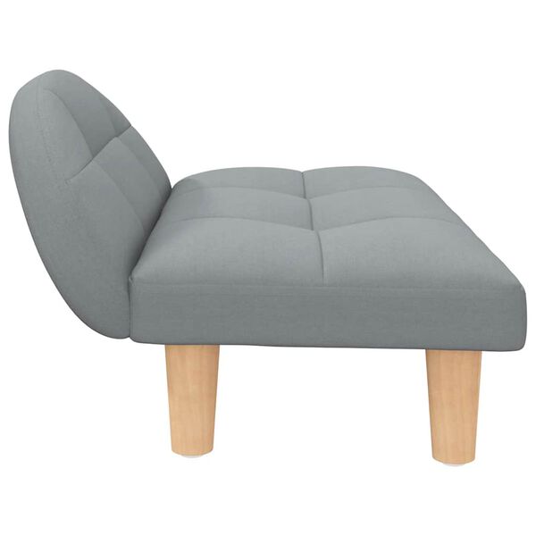 vidaXL Legowisko dla psa, jasnoszare, 70x52x30 cm, obite tkaniną