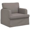 vidaXL Sofa 2 pcs Ciemnoszary 144 x 80 x 85 cm tkanina