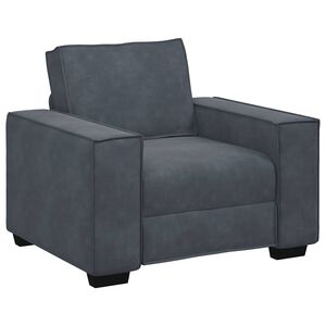 vidaXL Sofa Fotel Ciemnoszary 100x78x84 cm Aksamit