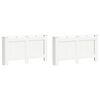vidaXL Osłony na kaloryfer, 2 szt., białe, 152x19x81,5 cm, MDF