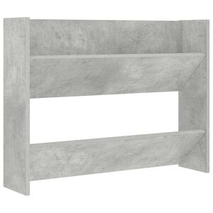 vidaXL P&oacute;łka ścienna na buty szara 80x18x60 cm materiał drewnopochodny