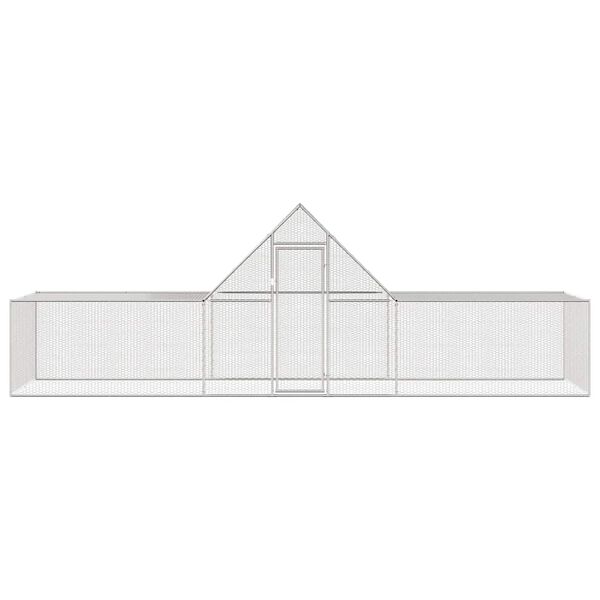vidaXL Woliera dla kur, 6 x 2 x 2 m, galwanizowana stal