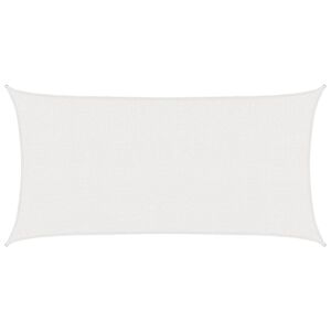 vidaXL Żagiel przeciwsłoneczny Biały 2,5 x 6 m HDPE